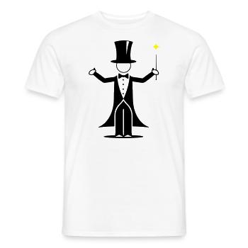 Wizard Design - Men's T-Shirt - white - Front - AI Model Male 178 dark (178cm)
