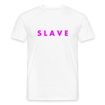 Slave - T-shirt homme - blanc - Devant - AI Model Male 178 dark (178cm)
