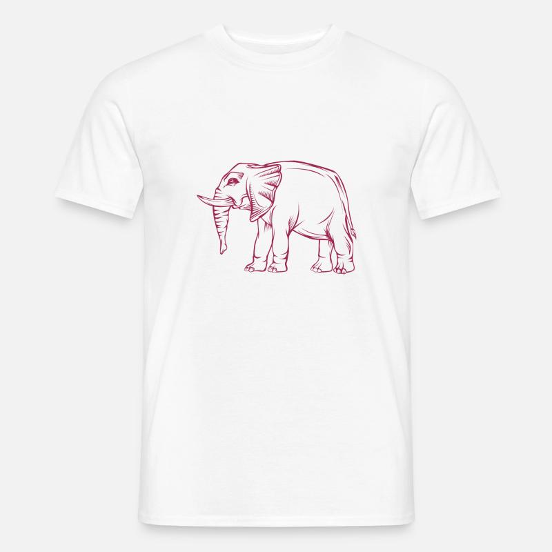 elephant - Men's T-shirt - white