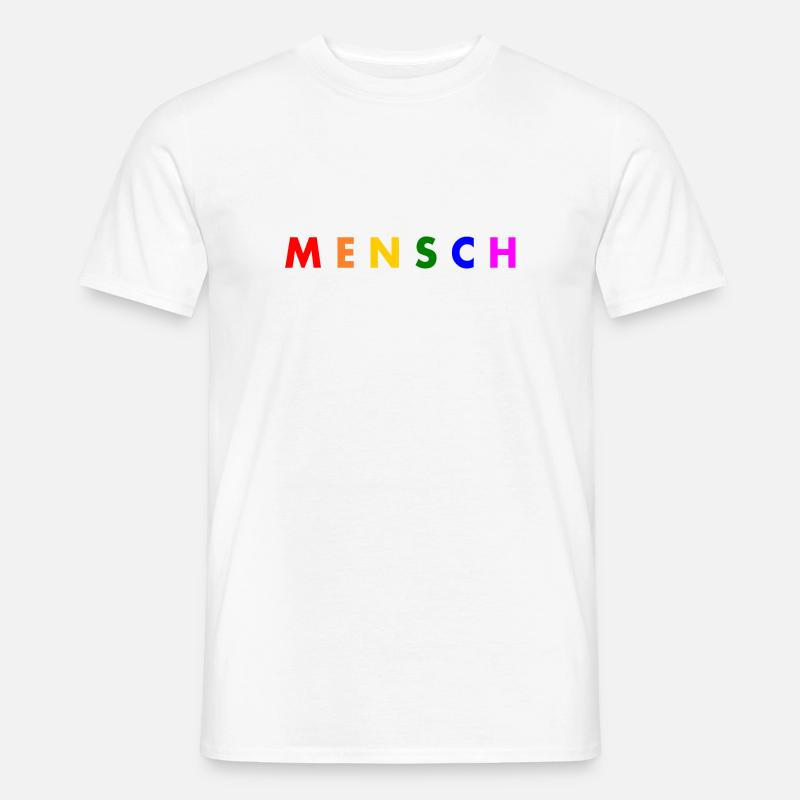 Mensch - Männer T-Shirt - Weiß