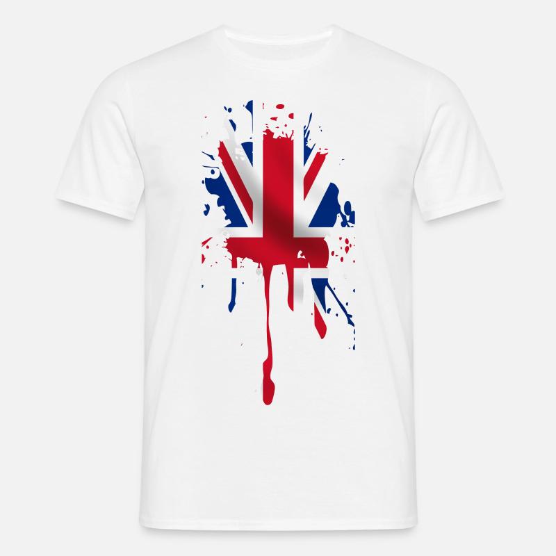 union jack - Men's T-Shirt - white