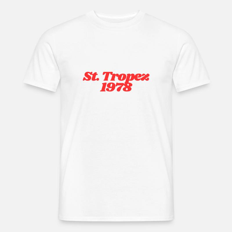 St Tropez 1978 - Männer T-Shirt - Weiß