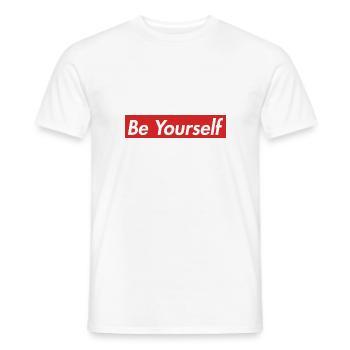 Bayern Fussball sprüche fun lustig Berg Mountain - Männer T-Shirt - Weiß - Vorne - AI Model Male 178 dark (178cm)