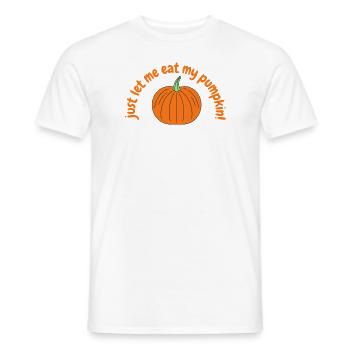 pumpkin - Men's T-Shirt - white - Front - AI Model Male 178 dark (178cm)