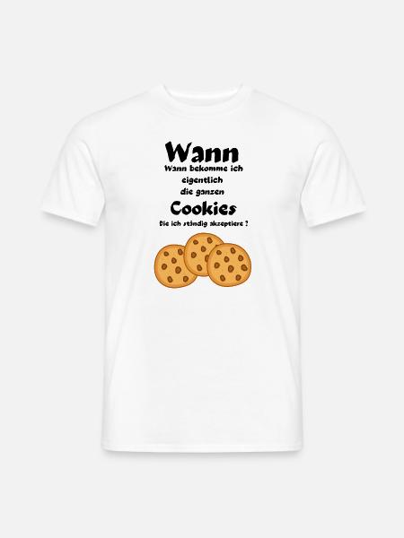 Cookies - Männer T-Shirt - Weiß