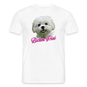 Bichon Frisé - Männer T-Shirt - Weiß - Vorne - AI Model Male 178 dark (178cm)