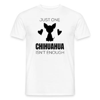 Chihuahua | Chiens amoureux de chien cadeau - T-shirt homme - blanc - Devant - AI Model Male 178 dark (178cm)