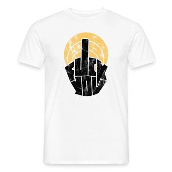 Fuck You - Men's T-Shirt - white - Front - AI Model Male 178 dark (178cm)