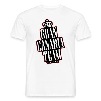 L’équipe de Gran Canaria - T-shirt homme - blanc - Devant - AI Model Male 178 dark (178cm)