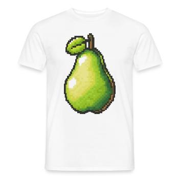 Birne Pixel Symbol - Männer T-Shirt - Weiß - Vorne - AI Model Male 178 dark (178cm)