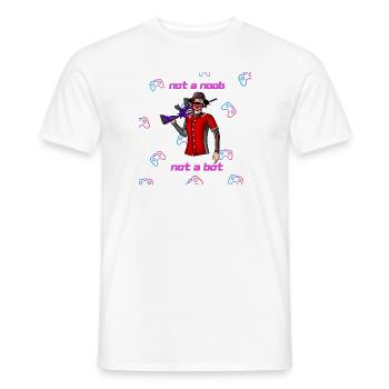 Gamer - T-shirt homme - blanc - Devant - AI Model Male 178 dark (178cm)