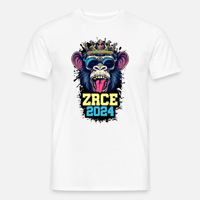 Zrce 2024 Affe - Männer T-Shirt - Weiß