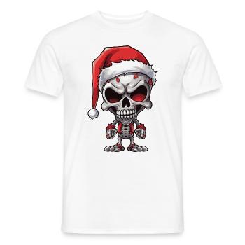 Squelette du Père Noël - T-shirt homme - blanc - Devant - AI Model Male 178 dark (178cm)