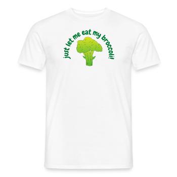 Brocoli - T-shirt homme - blanc - Devant - AI Model Male 178 dark (178cm)