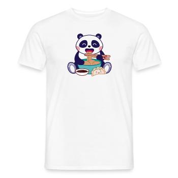 Panda à la soupe de ramen - T-shirt homme - blanc - Devant - AI Model Male 178 dark (178cm)