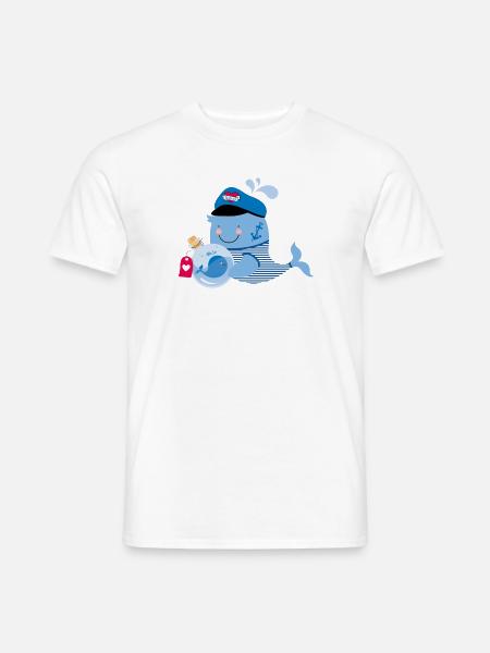 Wale - Männer T-Shirt - Weiß