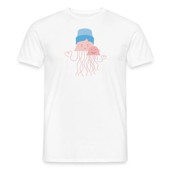 Méduse - T-shirt homme - blanc - Devant - AI Model Male 178 dark (178cm)