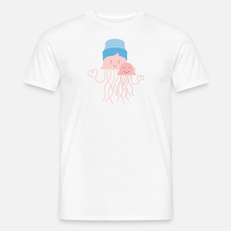 Quallen - Männer T-Shirt - Weiß