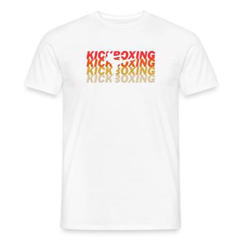 Kickboxing - Männer T-Shirt - Weiß - Vorne - AI Model Male 178 dark (178cm)