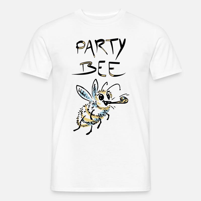 Cool vector design of a party bee - Men’s T-shirt - white