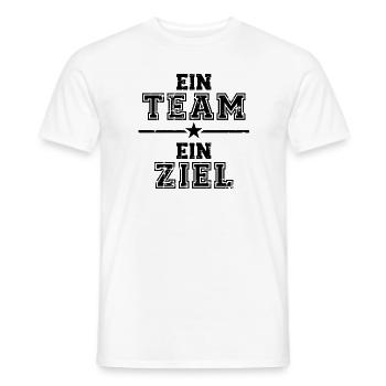 team - Men's T-Shirt - white - Front - AI Model Male 178 dark (178cm)
