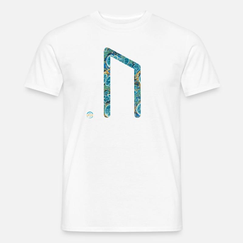 rune uruz e 100 - Männer T-Shirt - Weiß
