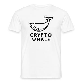 CRYPTO WHALE - Männer T-Shirt - Weiß - Vorne - AI Model Male 178 dark (178cm)