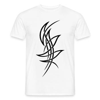 Filigranes Tribal Tattoo Ornament - Männer T-Shirt - Weiß - Vorne - AI Model Male 178 dark (178cm)