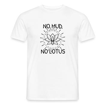 Yoga de méditation de yoga sans fleur de lotus - T-shirt homme - blanc - Devant - AI Model Male 178 dark (178cm)