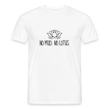 Yoga de méditation de yoga sans fleur de lotus - T-shirt homme - blanc - Devant - AI Model Male 178 dark (178cm)
