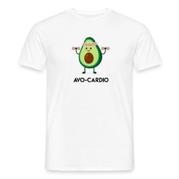 Avocado Fitness Hero - Men's T-Shirt - white - Front - AI Model Male 178 dark (178cm)