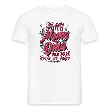 Mama Oma - Männer T-Shirt - Weiß - Vorne - AI Model Male 178 dark (178cm)