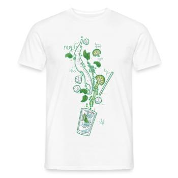 Mojito - T-shirt homme - blanc - Devant - AI Model Male 178 dark (178cm)