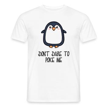 Cool Animal Bird Statement Pingouin Pôle Sud - T-shirt homme - blanc - Devant - AI Model Male 178 dark (178cm)