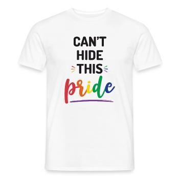 Pride Month - Ich kann diesen Stolz nicht verbergen - Männer T-Shirt - Weiß - Vorne - AI Model Male 178 dark (178cm)