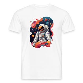 Astronaute - T-shirt homme - blanc - Devant - AI Model Male 178 dark (178cm)