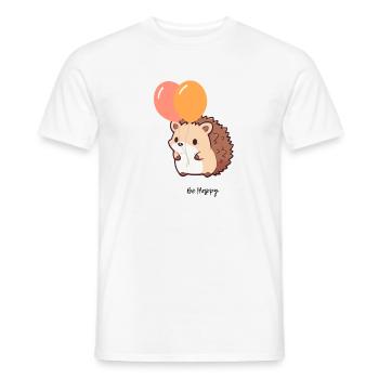 Hérisson mignon - T-shirt homme - blanc - Devant - AI Model Male 178 dark (178cm)