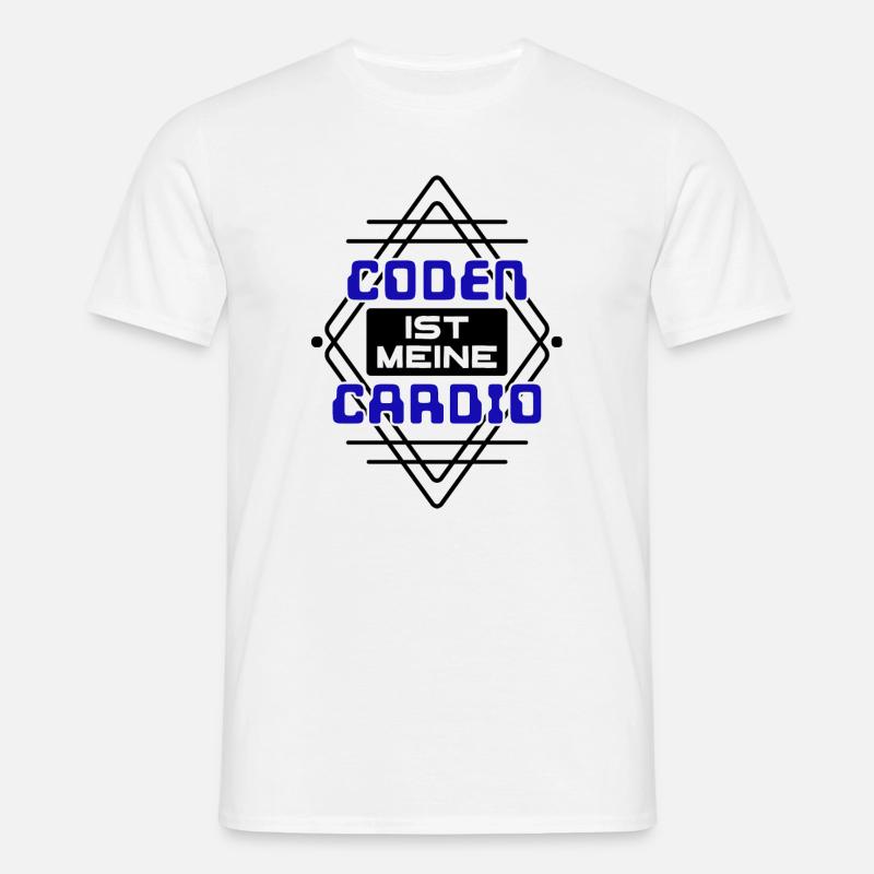Softwareentwickler Developer Cooler Spruch Coden - Männer T-Shirt - Weiß