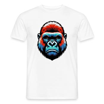 Gorilla - Men's T-Shirt - white - Front - AI Model Male 178 dark (178cm)