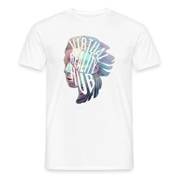 VR Hub - Männer T-Shirt - Weiß - Vorne - AI Model Male 178 dark (178cm)