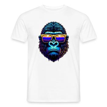 Gorilla - Men's T-Shirt - white - Front - AI Model Male 178 dark (178cm)