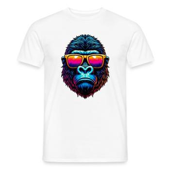 Gorilla - Men's T-Shirt - white - Front - AI Model Male 178 dark (178cm)