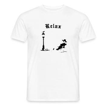Relax - It's just a bad day - Männer T-Shirt - Weiß - Vorne - AI Model Male 178 dark (178cm)