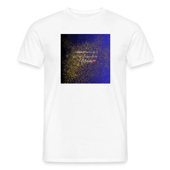 Je suis un aimant pour la positivité - T-shirt homme - blanc - Devant - AI Model Male 178 dark (178cm)