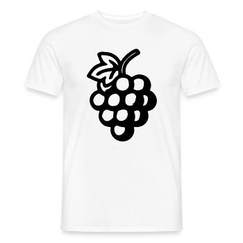 Raisins Symbole du raisin - T-shirt homme - blanc - Devant - AI Model Male 178 dark (178cm)