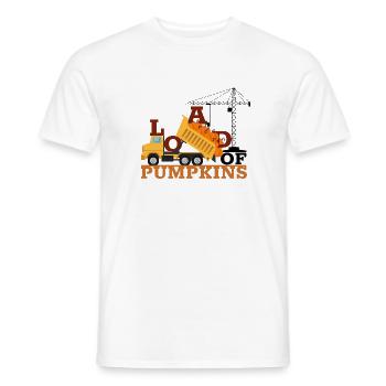 Kürbis Halloween LKW Baustelle Kinder Kostüm - T-shirt homme - blanc - Devant - AI Model Male 178 dark (178cm)