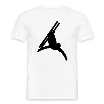 Ski acrobatics - Men's T-Shirt - white - Front - AI Model Male 178 dark (178cm)