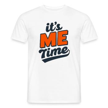 Its Me Time Bold Logo - Men's T-Shirt - white - Front - AI Model Male 178 dark (178cm)