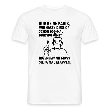 Operation Motivation  - Männer T-Shirt - Weiß - Vorne - AI Model Male 178 dark (178cm)