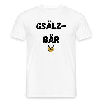 Gsälzbär Swabian - T-shirt homme - blanc - Devant - AI Model Male 178 dark (178cm)